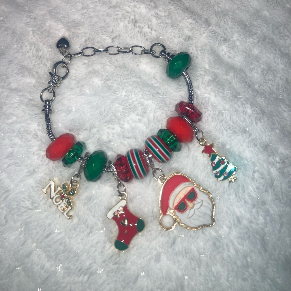 Festive Christmas Charm Bracelet